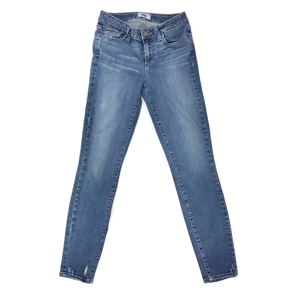 PAIGE Verdugo Ankle Gal Destructed Skinny Jeans